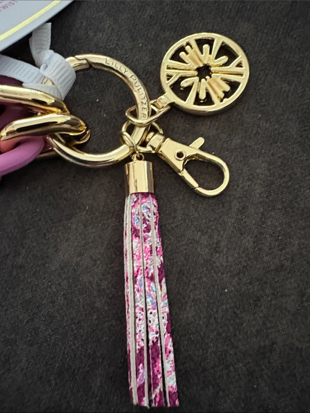 Lilly Pulitzer keychain featured